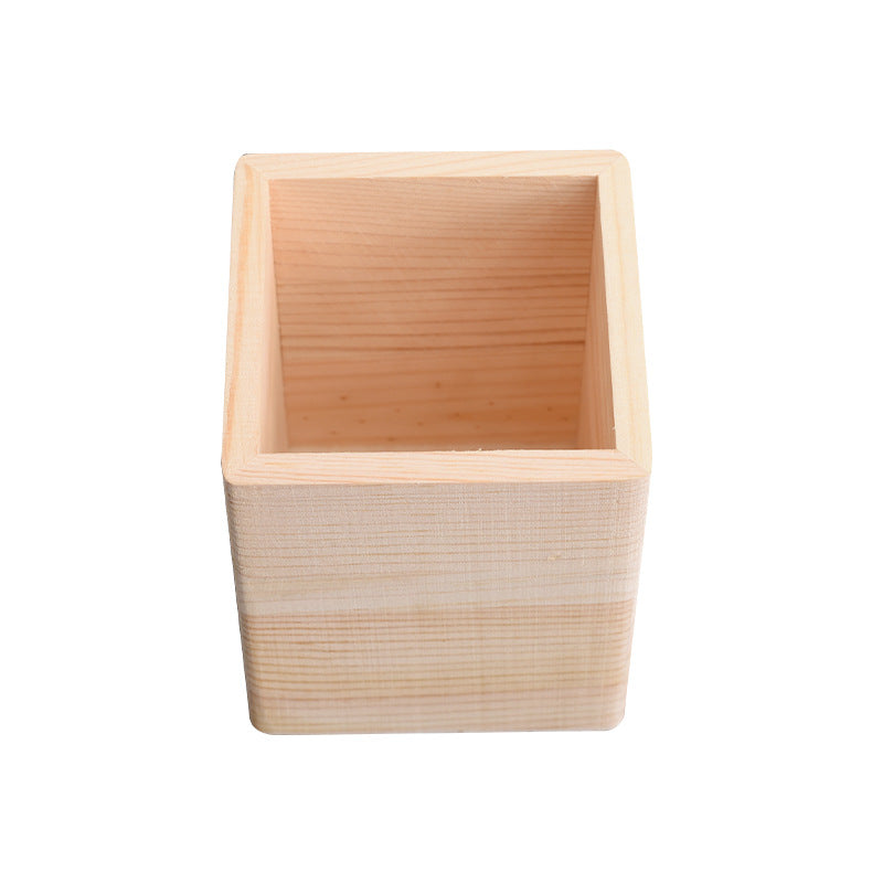 Creative Wooden Desk Pen Holder Organizer