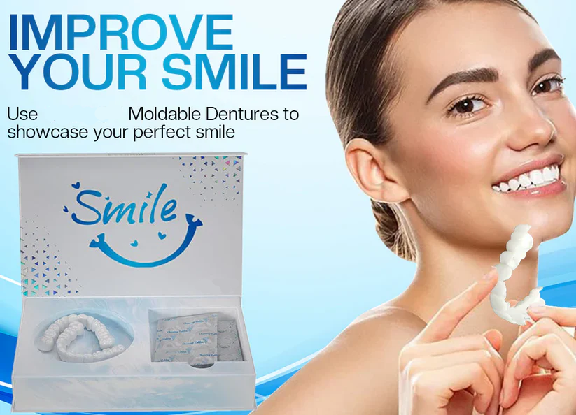 Official Store | Sparksalezoner™ Smile Series Moldable Dentures🧑🏽‍⚕️Obtain  Dental Association  Certification ✅