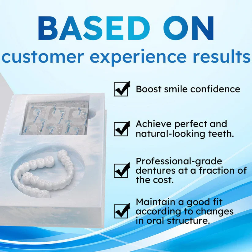 Official Store | Sparksalezoner™ Smile Series Moldable Dentures🧑🏽‍⚕️Obtain  Dental Association  Certification ✅