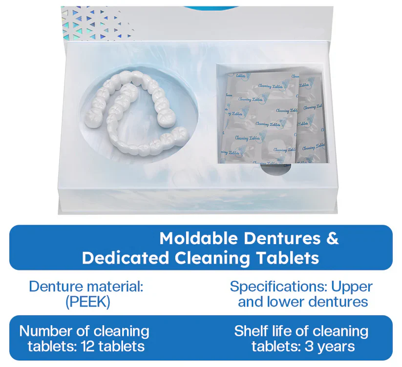 Official Store | Sparksalezoner™ Smile Series Moldable Dentures🧑🏽‍⚕️Obtain  Dental Association  Certification ✅