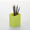 Minimalist Square Plastic Desk Pen Holder Organizer