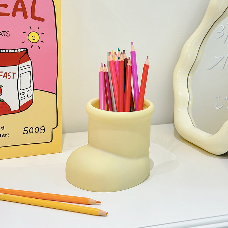 Cute Multi Function Desk Pen Holder Organizer