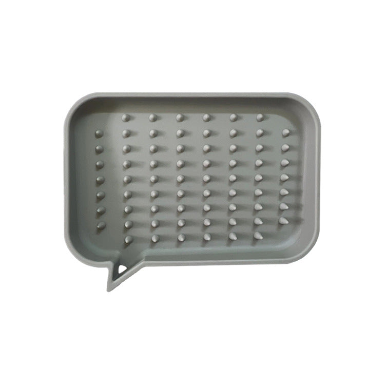 Silicone Wall Mounted Drain Soap Holder