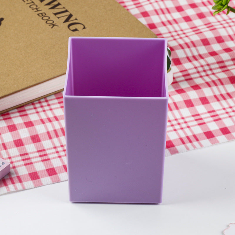 Minimalist Square Desk Pen Holder Organizer