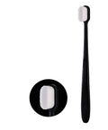 Portable soft-bristled toothbrush, single tube, home care toothbrush with plush bristles.