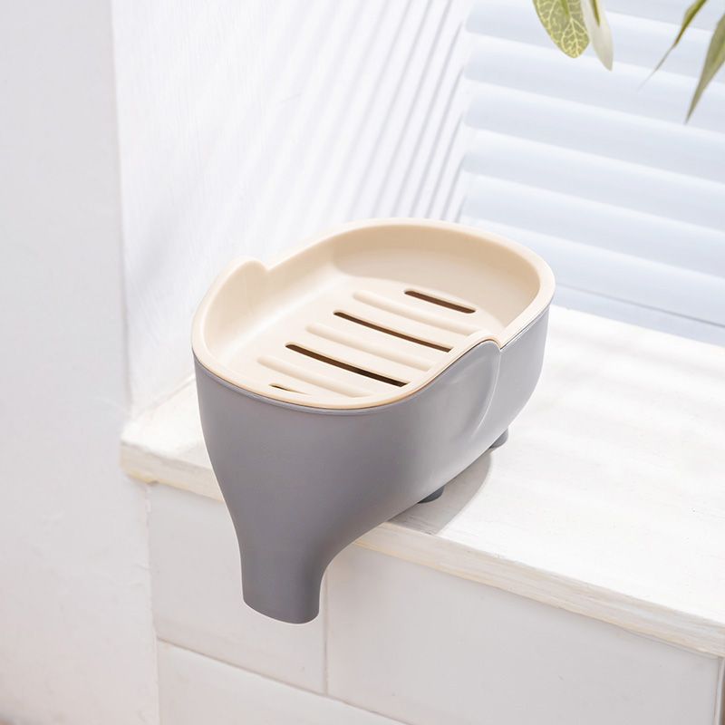 Elephant Double Layer Drain Soap Holder