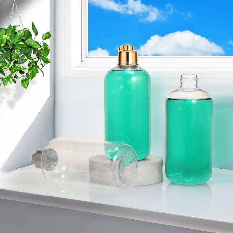 PET Flip Top Shampoo Shower Gel Bottle 300ml