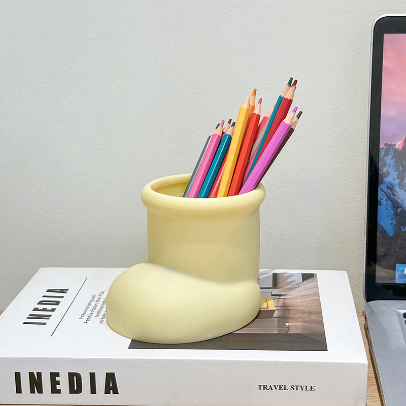 Cute Multi Function Desk Pen Holder Organizer