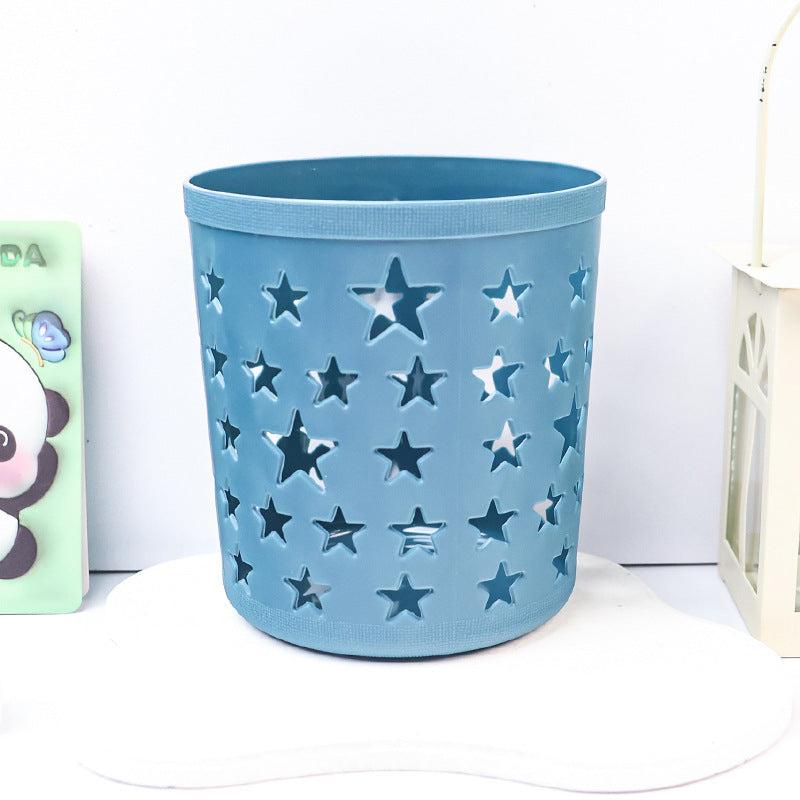 Cute Star Hollow Desk Pen Holder Organizer