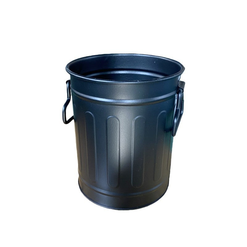 Metal Desk Storage Bucket Planter Holder
