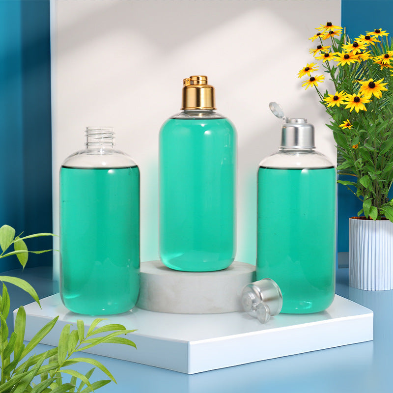 PET Flip Top Shampoo Shower Gel Bottle 300ml