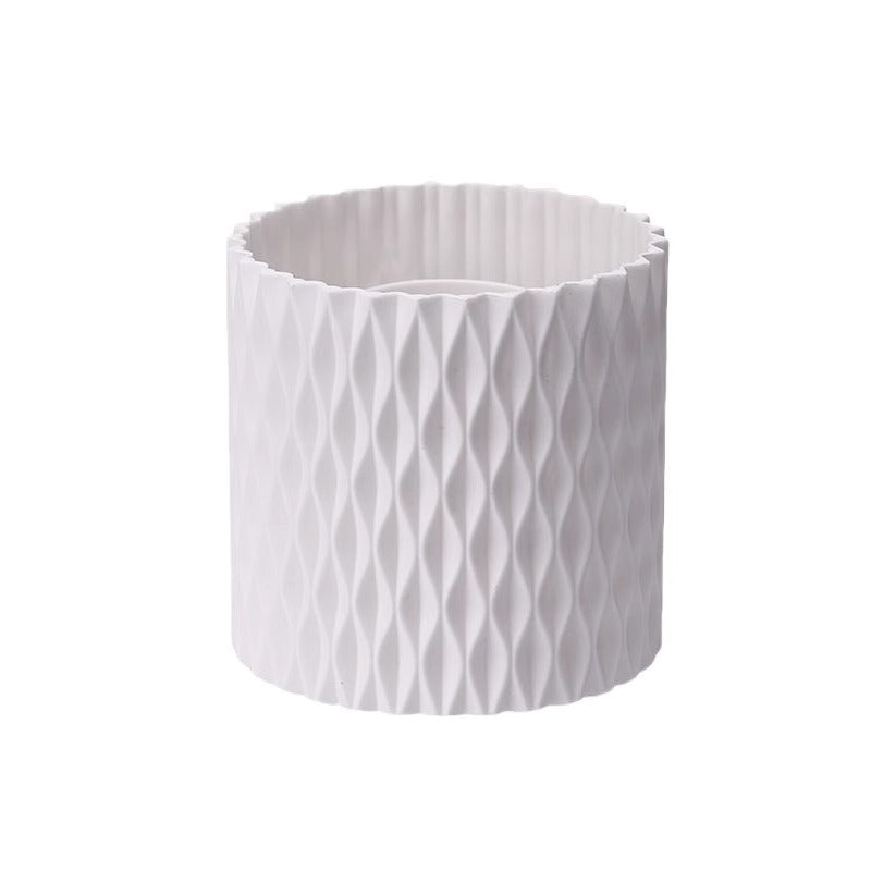 Rotating Makeup Brush Holder Desk Organizer
