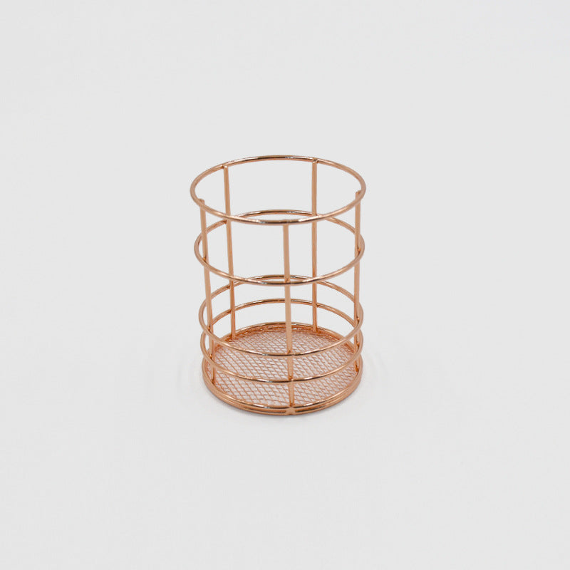 Metal Mesh Desk Pen Holder Organizer