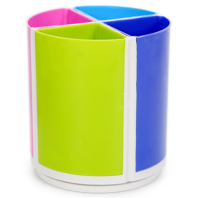 Rotating Round Desk Pen Holder Organizer