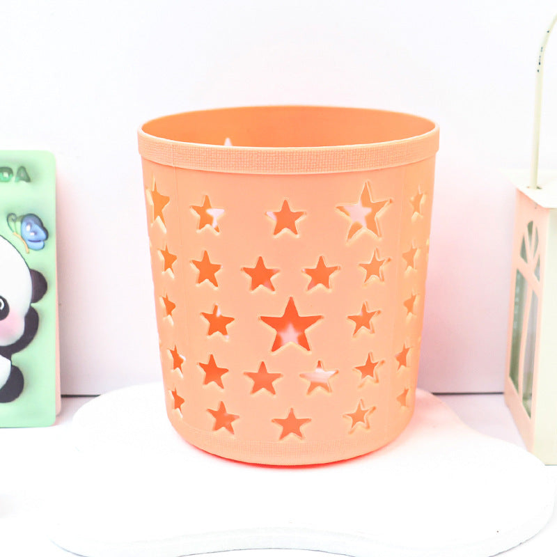 Cute Star Hollow Desk Pen Holder Organizer