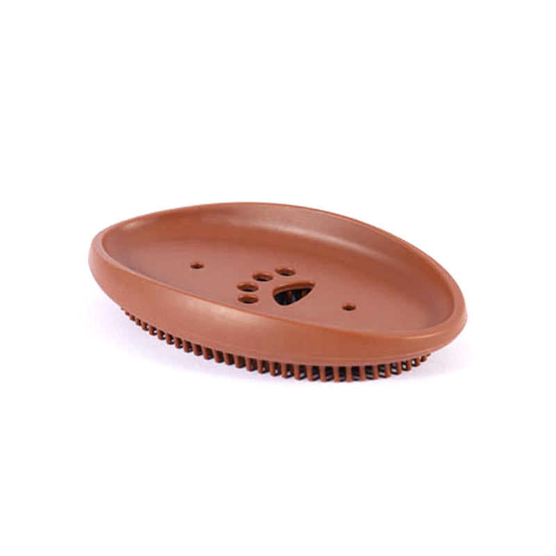 Silicone Drain Soap Holder With Brush