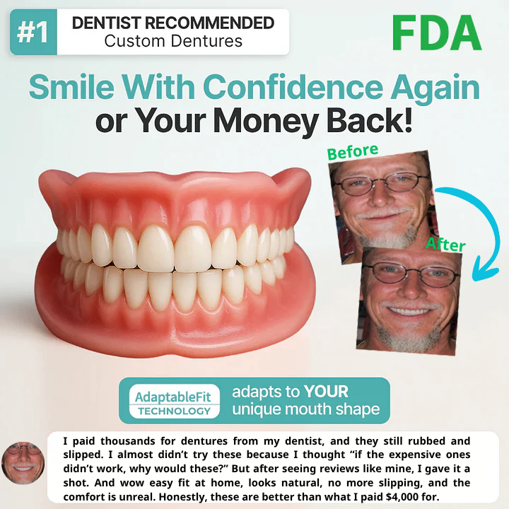 🌎Ends Today: 70% OFF! ⏰Luxparlora™ Medical Full Denture with Strong Suctiond